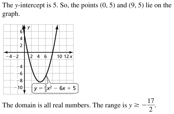 Big Ideas Math Algebra 1 Solutions Chapter 8 Graphing Quadratic Functions 8.3 a 17.2
