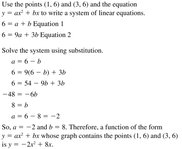 Big Ideas Math Algebra 1 Solutions Chapter 8 Graphing Quadratic Functions 8.3 a 45
