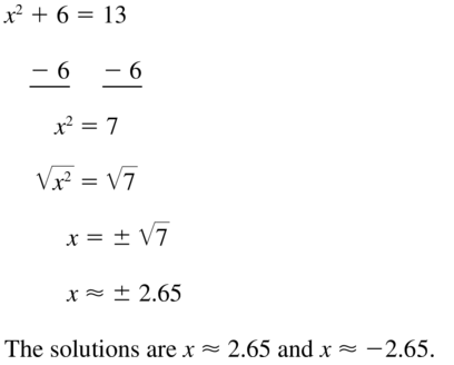 Big Ideas Math Algebra 1 Solutions Chapter 9 Solving Quadratic Equations 9.3 a 25