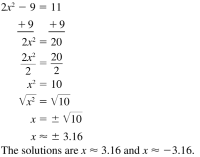 Big Ideas Math Algebra 1 Solutions Chapter 9 Solving Quadratic Equations 9.3 a 27