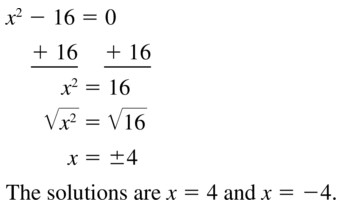 Big Ideas Math Algebra 1 Solutions Chapter 9 Solving Quadratic Equations 9.3 a 9