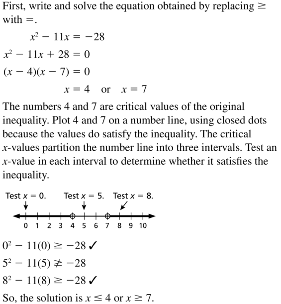 Big Ideas Math Algebra 2 Answer Key Chapter 3 Quadratic Equations and Complex Numbers 3.6 a 29