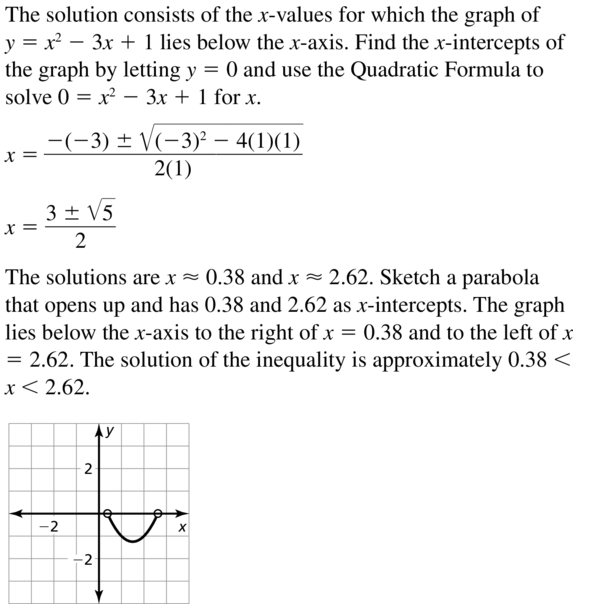 Big Ideas Math Algebra 2 Answer Key Chapter 3 Quadratic Equations and Complex Numbers 3.6 a 35