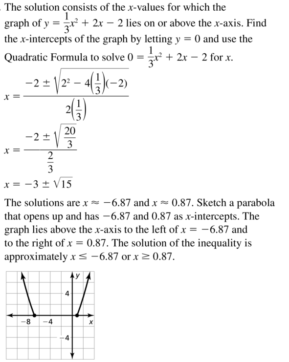 Big Ideas Math Algebra 2 Answer Key Chapter 3 Quadratic Equations and Complex Numbers 3.6 a 41