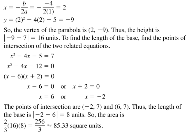 Big Ideas Math Algebra 2 Answer Key Chapter 3 Quadratic Equations and Complex Numbers 3.6 a 51.2