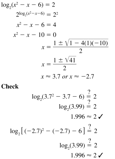 Big Ideas Math Algebra 2 Answer Key Chapter 6 Exponential and Logarithmic Functions 6.6 a 31