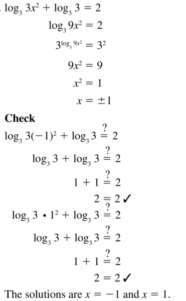 Big Ideas Math Algebra 2 Answer Key Chapter 6 Exponential and Logarithmic Functions 6.6 a 37