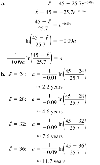 Big Ideas Math Algebra 2 Answer Key Chapter 6 Exponential and Logarithmic Functions 6.6 a 63
