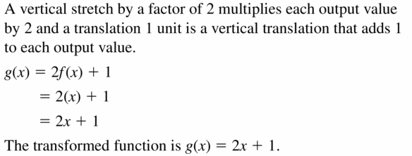 Big Ideas Math Algebra 2 Answers Chapter 1 Linear Functions 1.2 Question 27