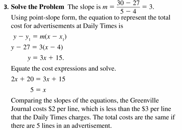 Big Ideas Math Algebra 2 Answers Chapter 1 Linear Functions 1.3 Question 9.2