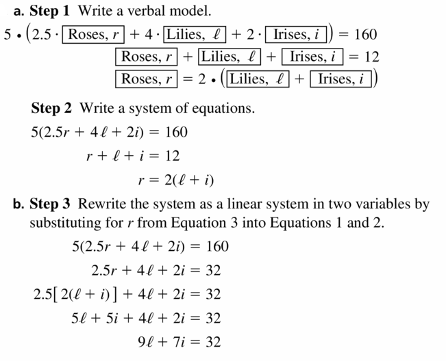 Big Ideas Math Algebra 2 Answers Chapter 1 Linear Functions 1.4 Question 39.1