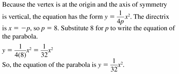 Big Ideas Math Algebra 2 Answers Chapter 2 Quadratic Functions 2.3 Question 25