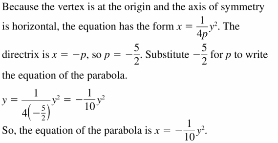 Big Ideas Math Algebra 2 Answers Chapter 2 Quadratic Functions 2.3 Question 27