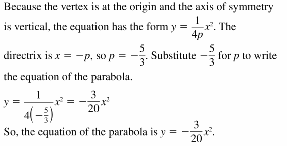 Big Ideas Math Algebra 2 Answers Chapter 2 Quadratic Functions 2.3 Question 33