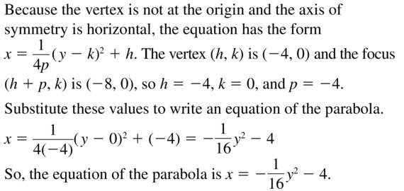 Big Ideas Math Algebra 2 Answers Chapter 2 Quadratic Functions 2.3 Question 37