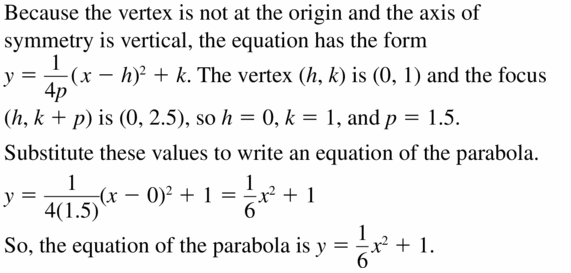 Big Ideas Math Algebra 2 Answers Chapter 2 Quadratic Functions 2.3 Question 39