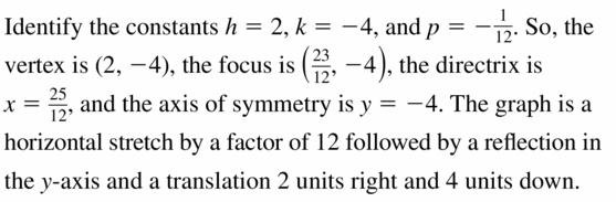 Big Ideas Math Algebra 2 Answers Chapter 2 Quadratic Functions 2.3 Question 45