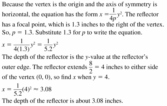 Big Ideas Math Algebra 2 Answers Chapter 2 Quadratic Functions 2.3 Question 47