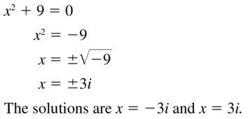 Big Ideas Math Algebra 2 Answers Chapter 3 Quadratic Equations and Complex Numbers 3.2 a 49