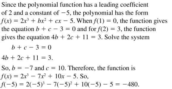 Big Ideas Math Algebra 2 Answers Chapter 4 Polynomial Functions 4.1 Question 49