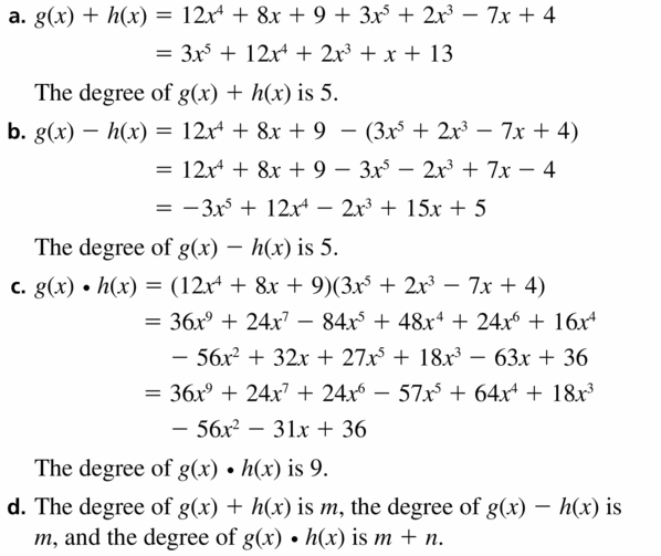 Big Ideas Math Algebra 2 Answers Chapter 4 Polynomial Functions 4.2 Question 63.1
