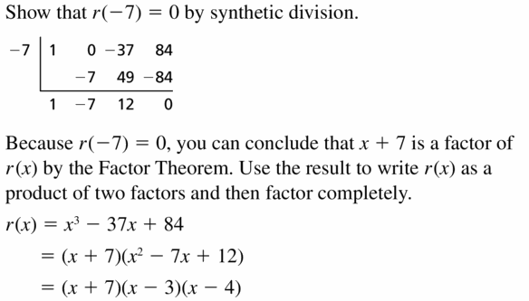Big Ideas Math Algebra 2 Answers Chapter 4 Polynomial Functions 4.4 Question 49