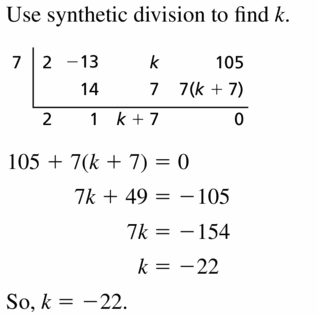 Big Ideas Math Algebra 2 Answers Chapter 4 Polynomial Functions 4.4 Question 71
