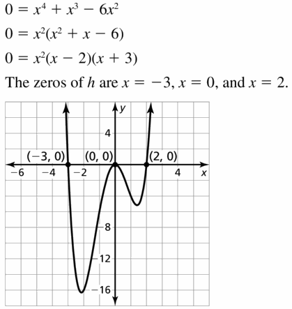 Big Ideas Math Algebra 2 Answers Chapter 4 Polynomial Functions 4.5 Question 13