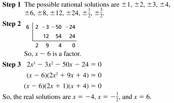 Big Ideas Math Algebra 2 Answers Chapter 4 Polynomial Functions 4.5 Question 31