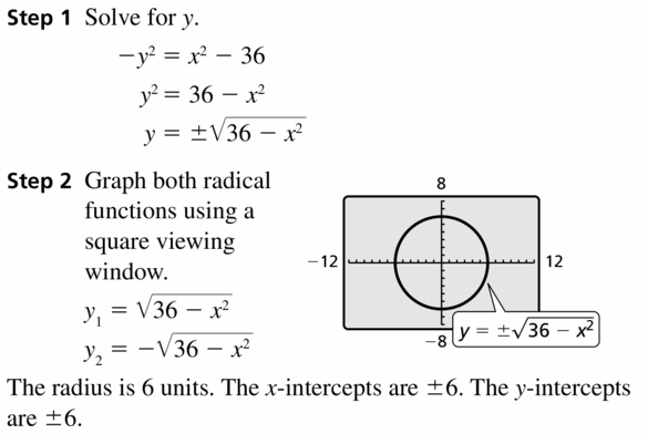 Big Ideas Math Algebra 2 Answers Chapter 5 Rational Exponents and Radical Functions 5.3 Question 61