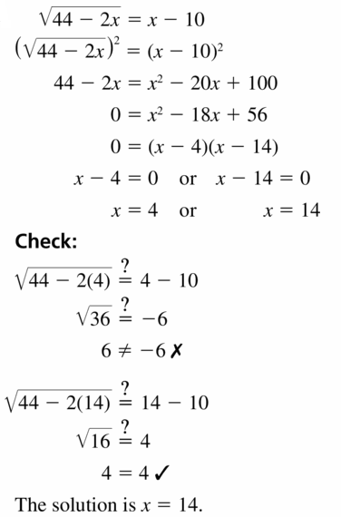 Big Ideas Math Algebra 2 Answers Chapter 5 Rational Exponents and Radical Functions 5.4 Question 17