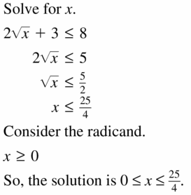 Big Ideas Math Algebra 2 Answers Chapter 5 Rational Exponents and Radical Functions 5.4 Question 41