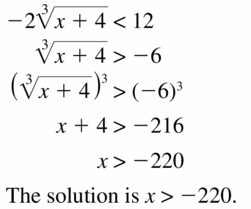 Big Ideas Math Algebra 2 Answers Chapter 5 Rational Exponents and Radical Functions 5.4 Question 43