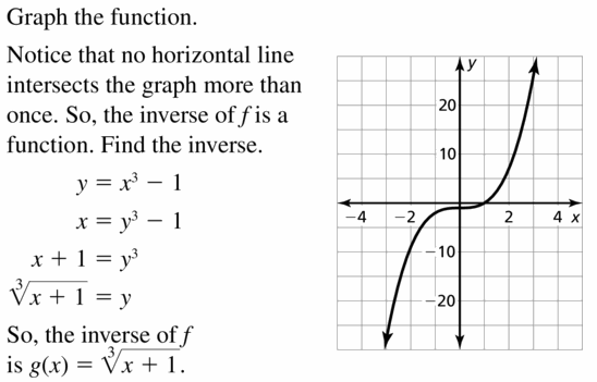 Big Ideas Math Algebra 2 Answers Chapter 5 Rational Exponents and Radical Functions 5.6 Question 35