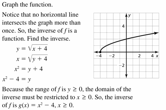 Big Ideas Math Algebra 2 Answers Chapter 5 Rational Exponents and Radical Functions 5.6 Question 37