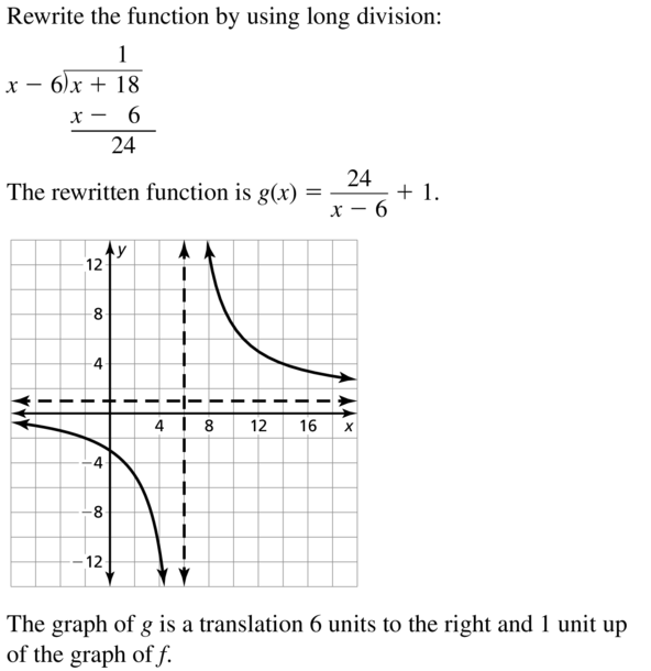 Big Ideas Math Algebra 2 Answers Chapter 7 Rational Functions 7.2 a 37