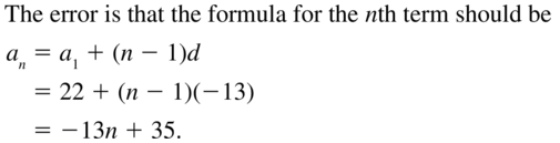 Big Ideas Math Algebra 2 Answers Chapter 8 Sequences and Series 8.2 a 21
