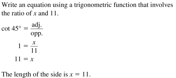 Big Ideas Math Algebra 2 Answers Chapter 9 Trigonometric Ratios and Functions 9.7 a 41
