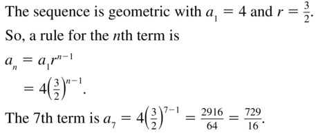 Big Ideas Math Algebra 2 Solutions Chapter 8 Sequences and Series 8.3 a 19