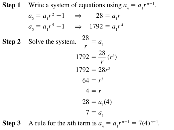 Big Ideas Math Algebra 2 Solutions Chapter 8 Sequences and Series 8.3 a 33