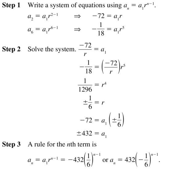 Big Ideas Math Algebra 2 Solutions Chapter 8 Sequences and Series 8.3 a 39