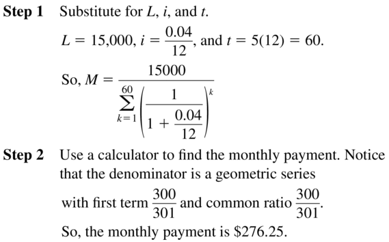 Big Ideas Math Algebra 2 Solutions Chapter 8 Sequences and Series 8.3 a 57