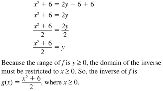 Big Ideas Math Answer Key Algebra 1 Chapter 10 Radical Functions and Equations 10.4 a 35.2