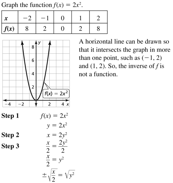 Big Ideas Math Answer Key Algebra 1 Chapter 10 Radical Functions and Equations 10.4 a 41.1