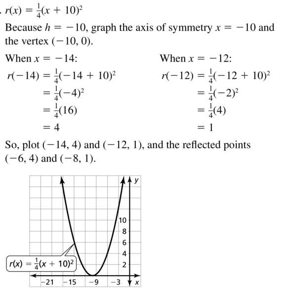 Big Ideas Math Answer Key Algebra 1 Chapter 8 Graphing Quadratic Functions 8.4 a 25.1