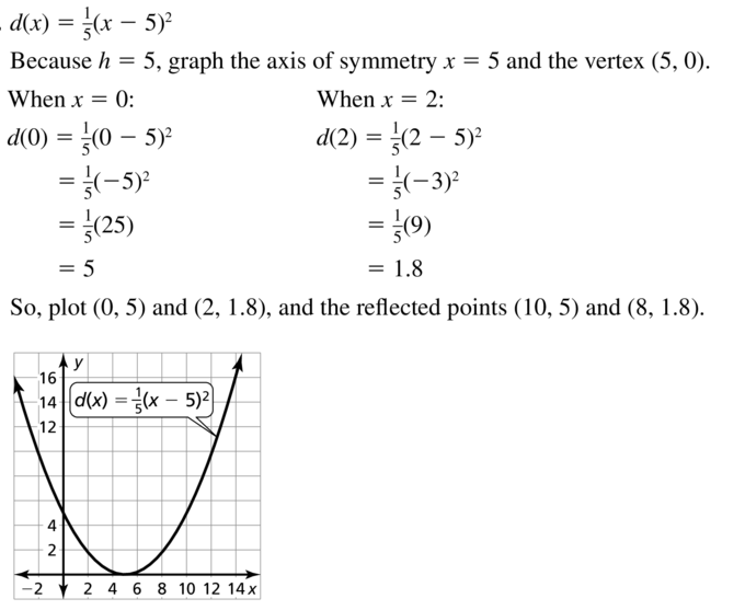 Big Ideas Math Answer Key Algebra 1 Chapter 8 Graphing Quadratic Functions 8.4 a 27.1
