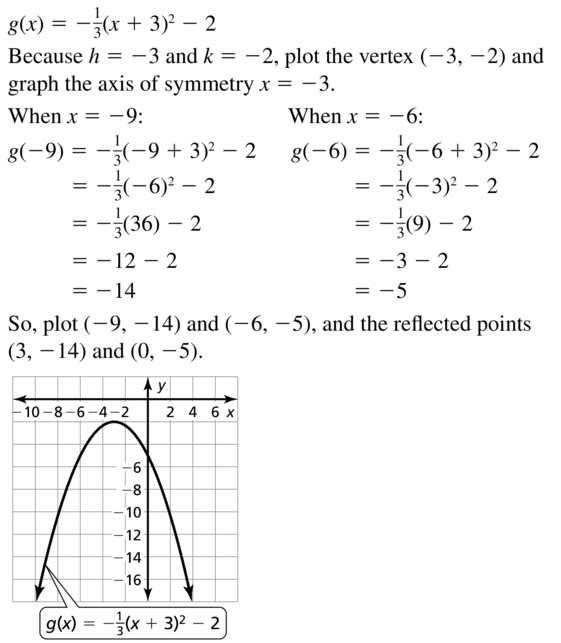 Big Ideas Math Answer Key Algebra 1 Chapter 8 Graphing Quadratic Functions 8.4 a 43.1
