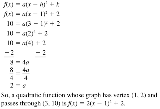 Big Ideas Math Answer Key Algebra 1 Chapter 8 Graphing Quadratic Functions 8.4 a 57