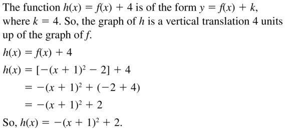 Big Ideas Math Answer Key Algebra 1 Chapter 8 Graphing Quadratic Functions 8.4 a 71