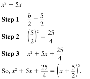 Big Ideas Math Answer Key Algebra 1 Chapter 9 Solving Quadratic Equations 9.4 a 15
